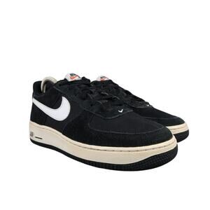 Nike Shoes Kids 5.5 Sneakers Air Force 1 GS Trainers Black White Leather Casual
